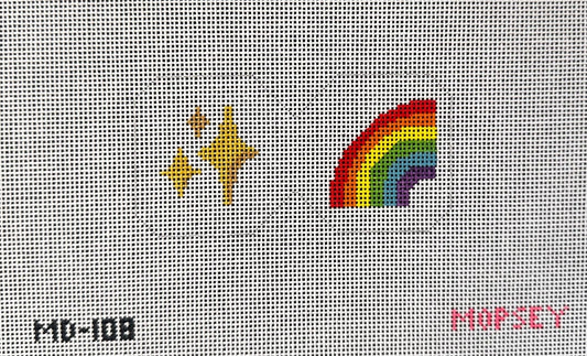 MD-108 Scissor Fob -Rainbow Sparkle