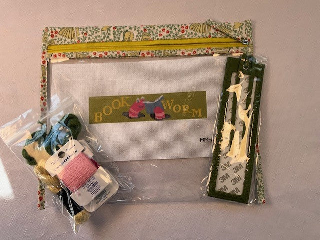 Book Worm Olive Bookmark Kit