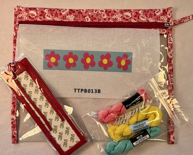 Hot Pink Flowers Bookmark Kit