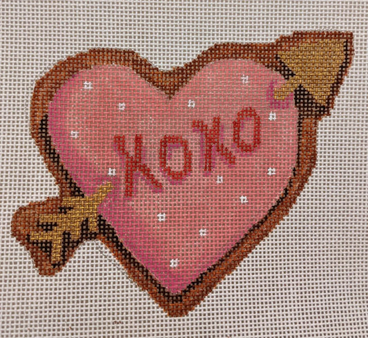 LL-C-13 XOXO Arrow Heart Cookie