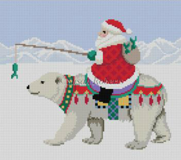 0728 Santa Riding a Polar Bear