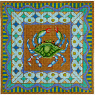 1-16 Blue Crab with Border