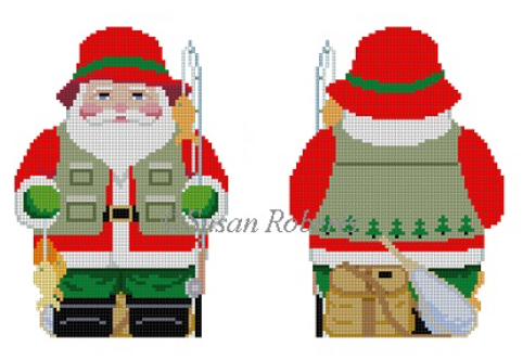 1250 Fishing Santa - 2 Sided