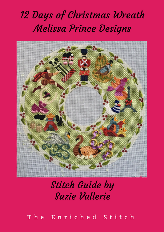 12 Days of Christmas Wreath Stitch Guide