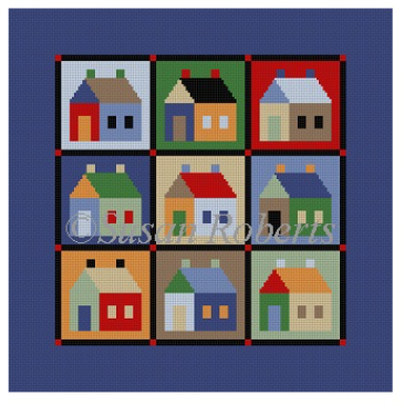 1654 Houses Quilt