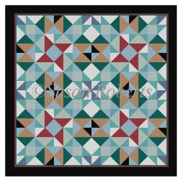 1670 Pinwheel Cross Quilt