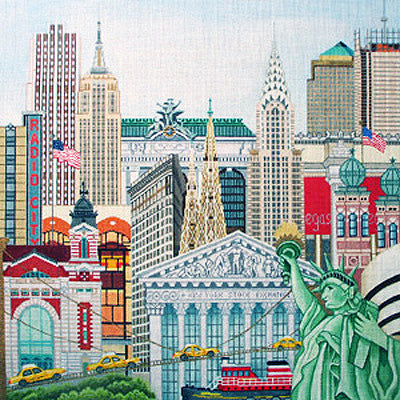 1850 New York City Skyline Stitch Guide