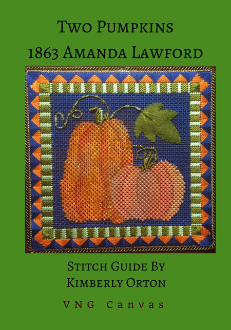 1863 Two Pumpkins Stitch Guide