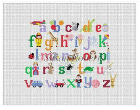 2307 Alphabet with Characters Child's Seat
