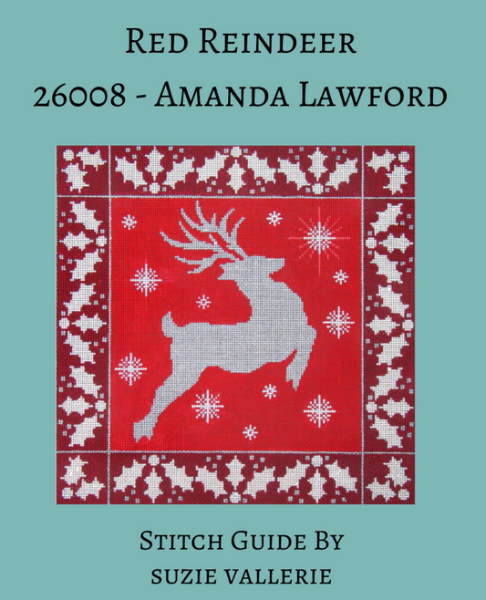 26008 Red Reindeer Stitch Guide