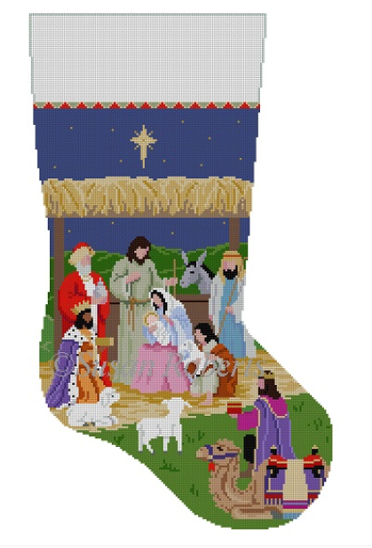 3239 Nativity Stable Stocking