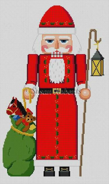 4295 Lantern Santa with Toy Bag Nutcracker - 18"