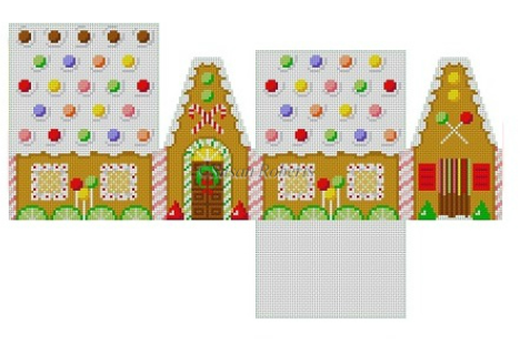 5247-18 Skittles and Lime Slices 3D Gingerbread House