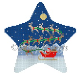 5788 Santa's Sleigh and 8 Reindeer Star