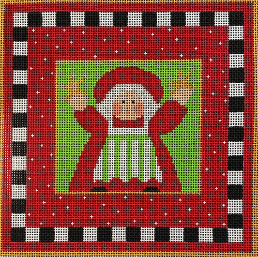 Vallerie Needlepoint Gallery whimsical Mrs Claus needlepoint canvas
