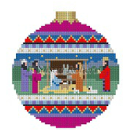 7224 Nativity with Ball Top