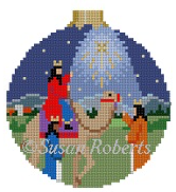 7233 Nativity 3 Kings with Ball Top