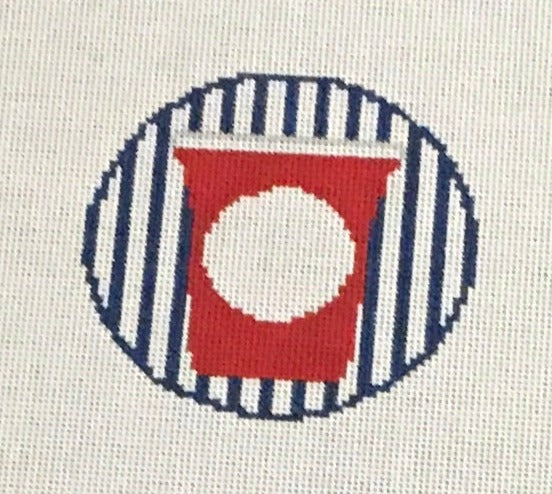 RD117 Red Cup Monogram Round