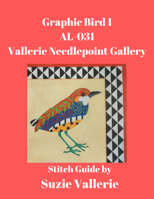 AL-031 Graphic Bird 1 Stitch Guide