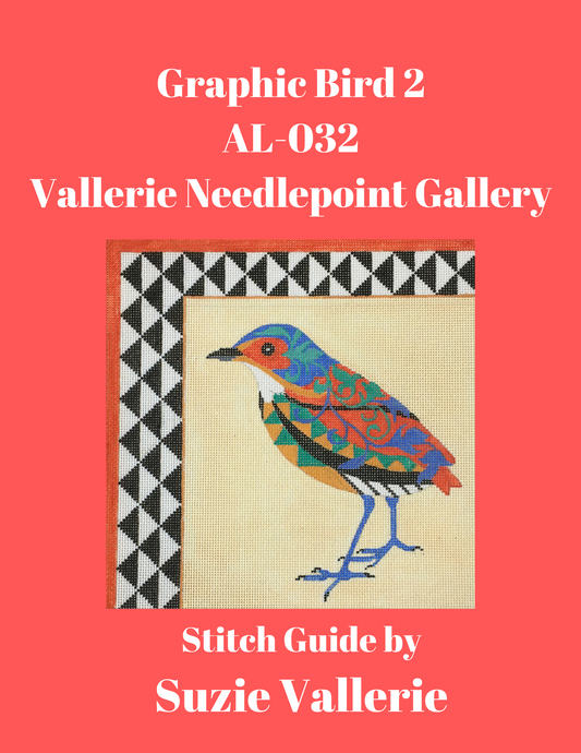 AL-032 Graphic Bird 2 Stitch Guide