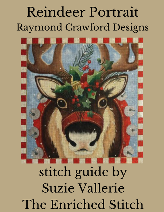 Reindeer Portrait Stitch Guide