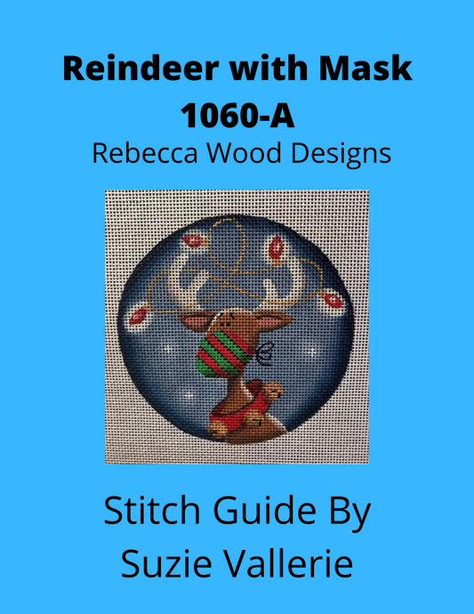 Reindeer with Mask Stitch Guide
