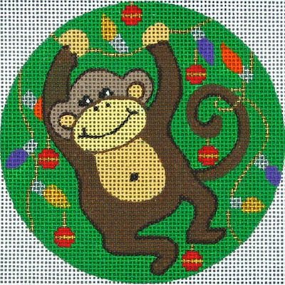 DO141 Monkey with Christmas Lights