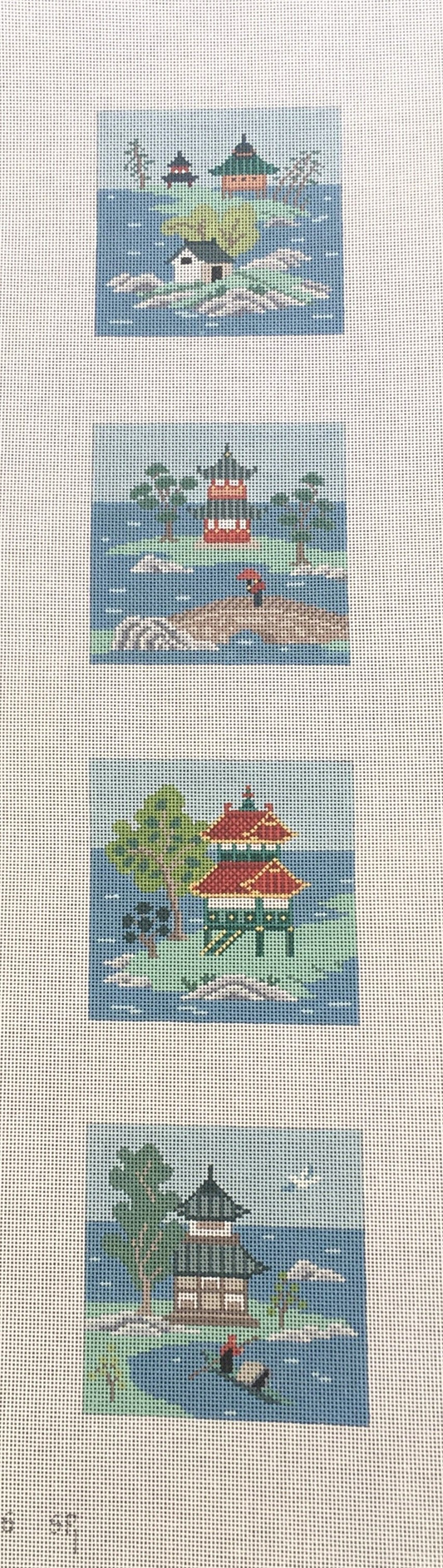 0526 Asian Islands Coaster Set - Colors