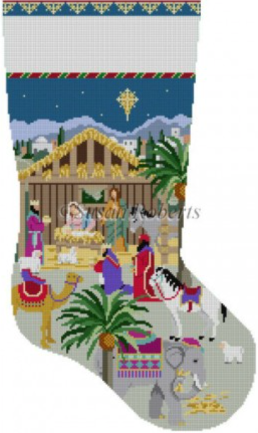 0198 Nativity Stable Stocking