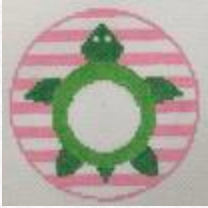RD102 Turtle Monogram Round