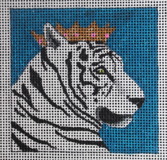 IN216 White Tiger with Crown