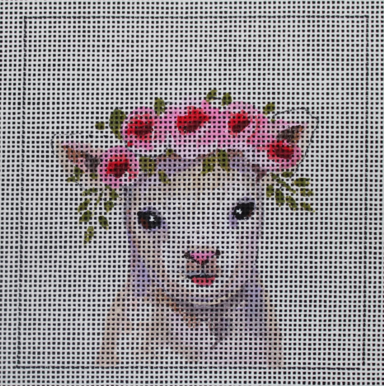 IN273 Baby Lamb with Floral Crown