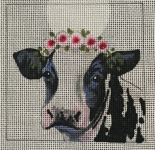 IN079 Dairy Cow with Floral Crown