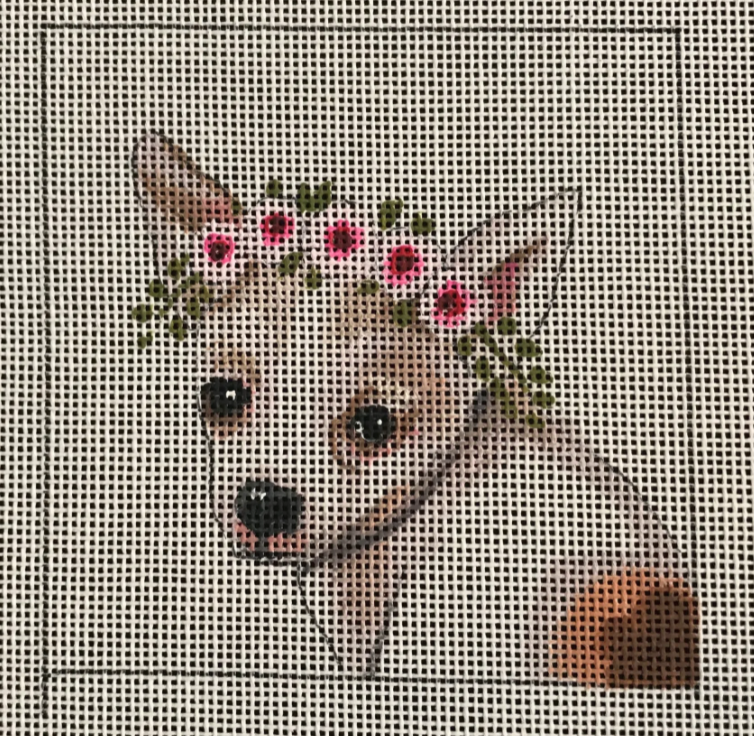 IN094 Chihuahua with Floral Crown
