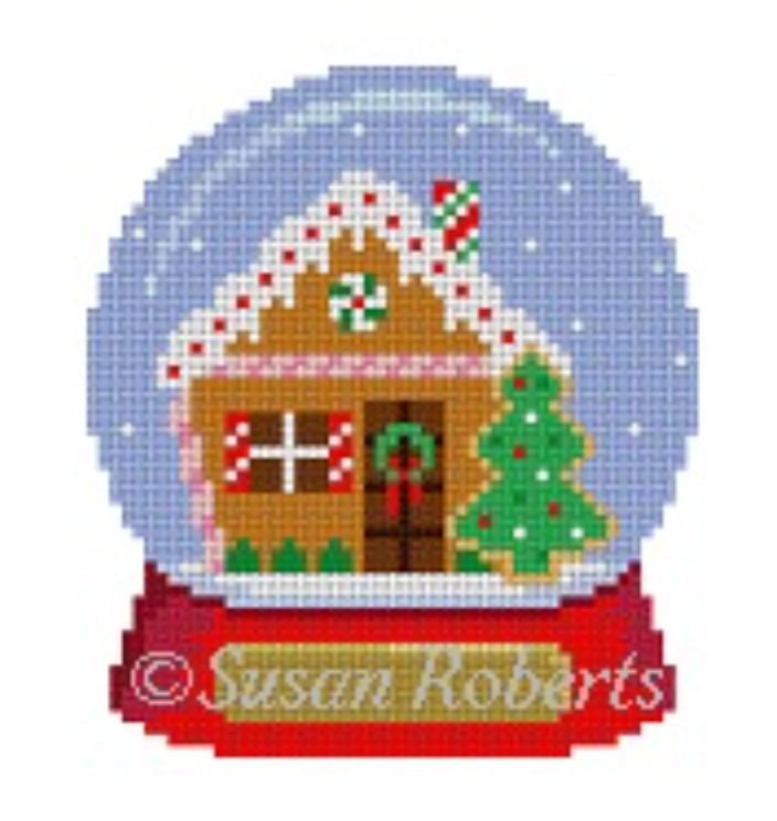 5141 Gingerbread House Snow Globe