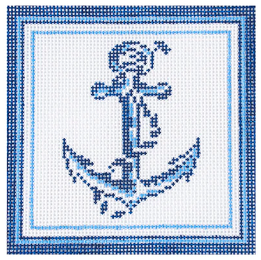 KB1651 Nautical Anchor Coaster - Blue