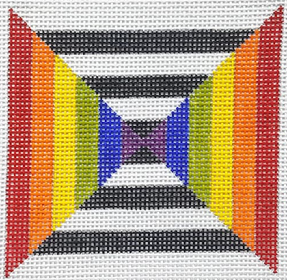 ZE657 Black and White Rainbow Square