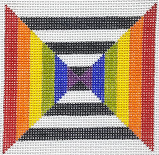 ZE657 Black and White Rainbow Square