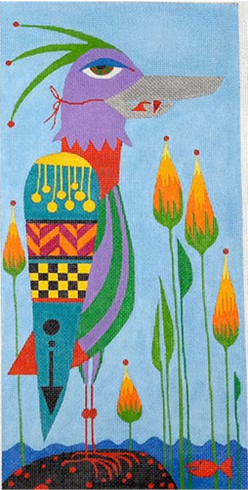 ZE572 Tall Bird on Rock