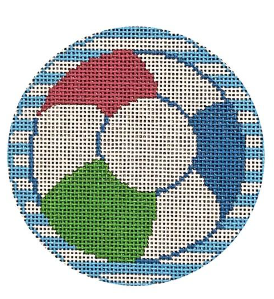 RD084 Beach Ball Monogram Round