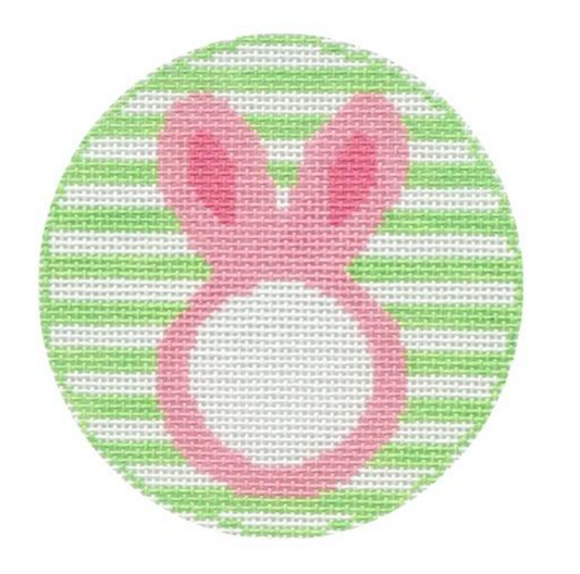 RD091P Bunny Monogram Round - Pink