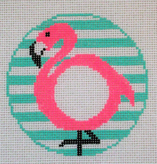 RD100 Flamingo Monogram Round