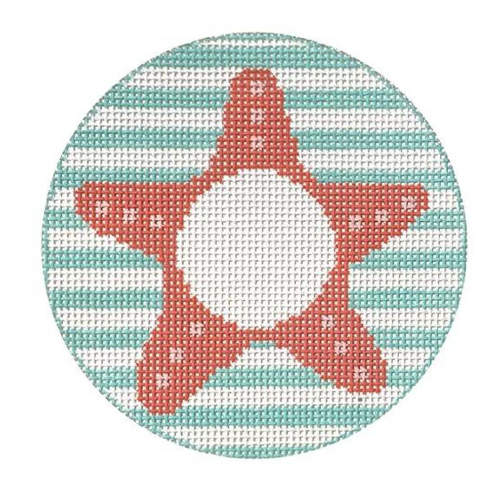 RD192 Starfish Monogram Round