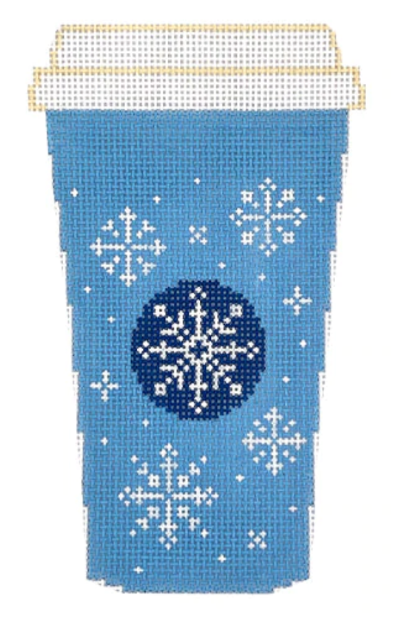 RD330 Blue Snowflake Coffee Cup