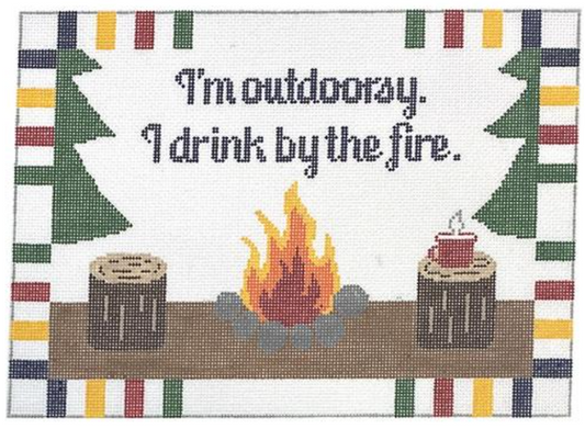 RD285 I'm Outdoorsy - I Drink by the Fire
