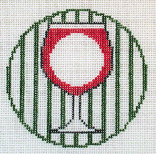 RD120 Wine Monogram Round
