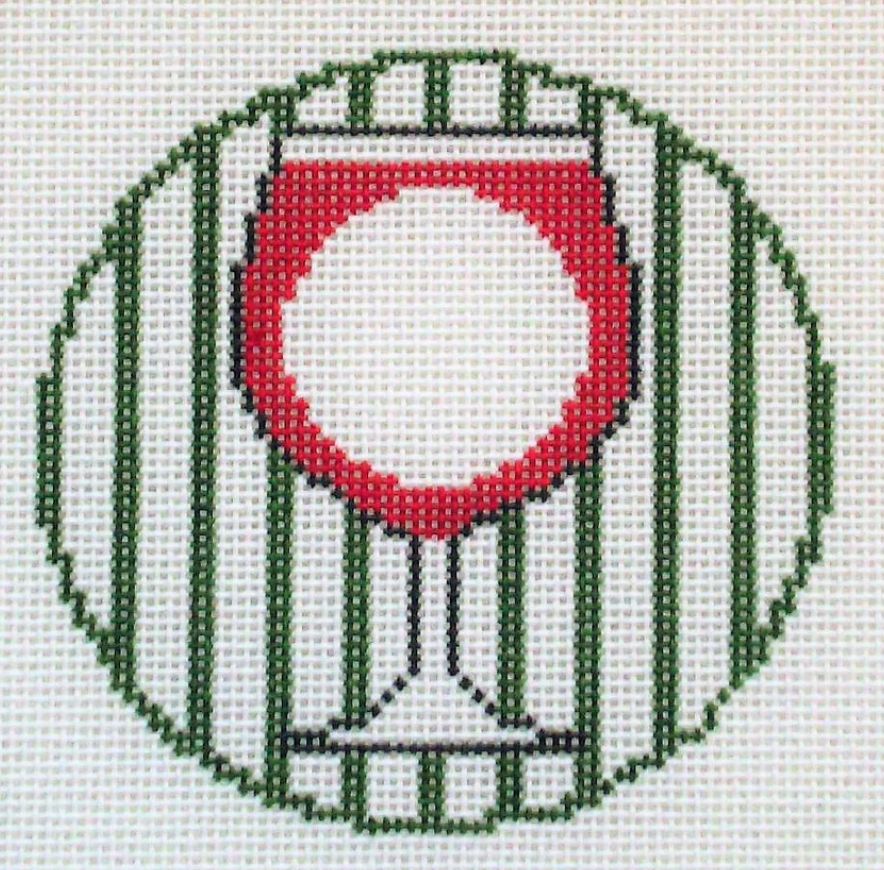 RD120 Wine Monogram Round