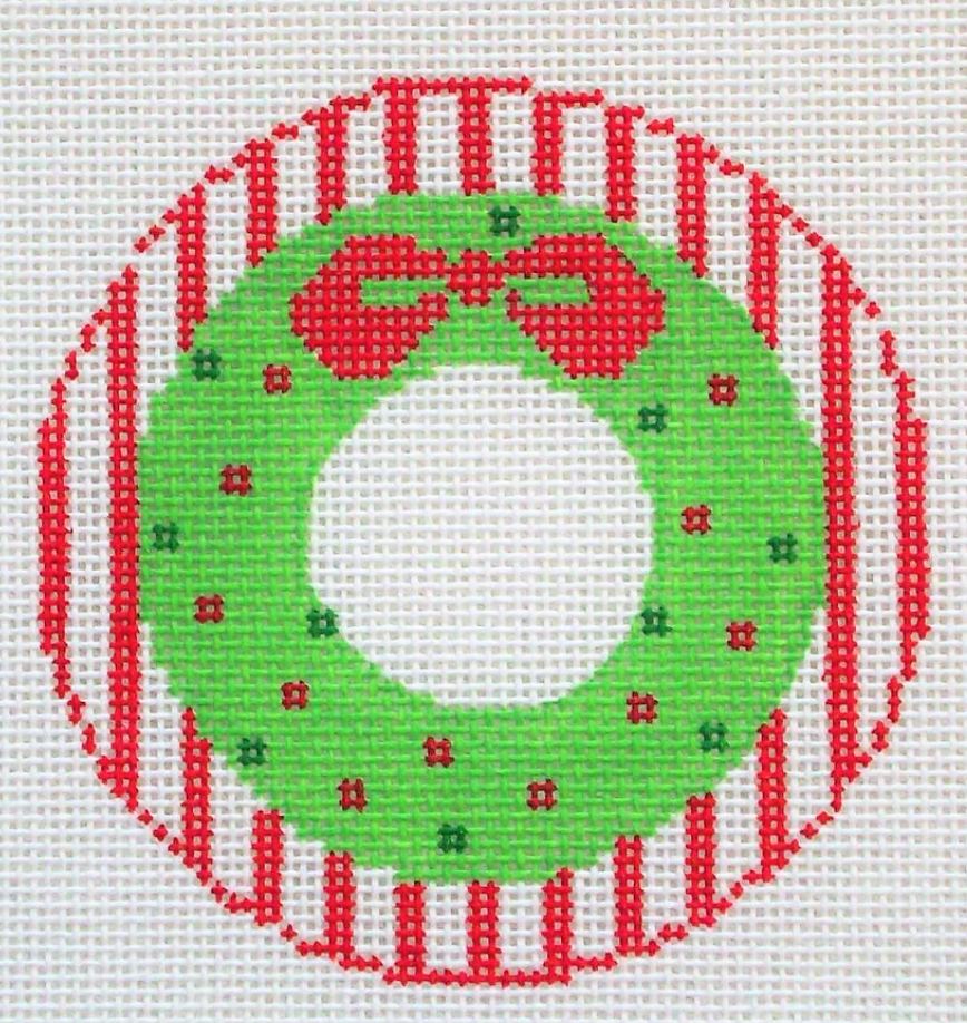 RD092 Wreath Monogram Round