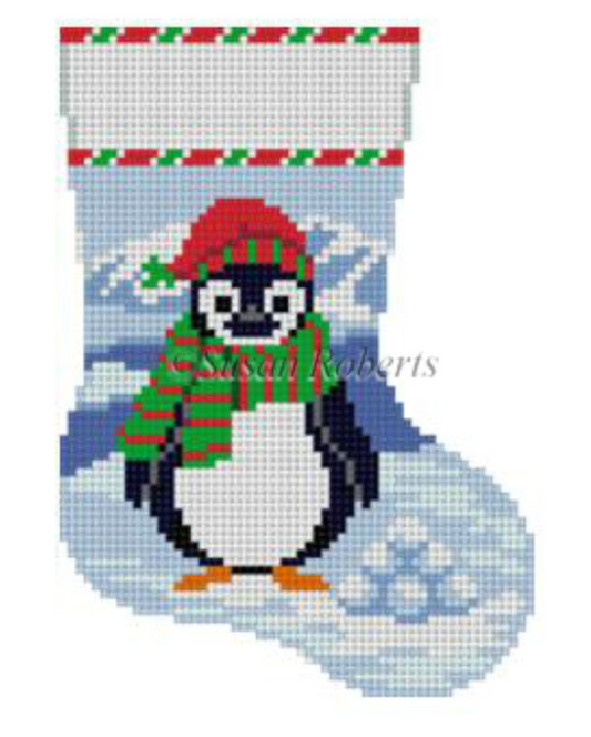 5435 Penguin with Snowballs Mini Stocking
