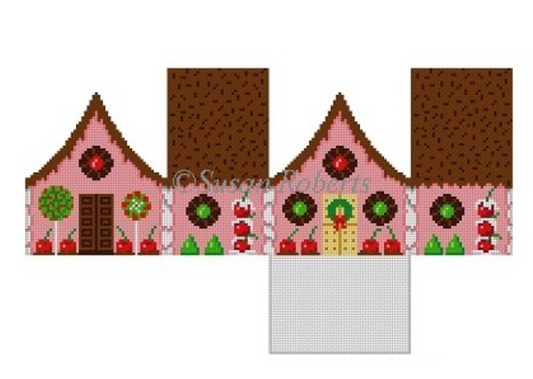 5232 Chocolate Sprinkles and Cherries 3D Gingerbread House